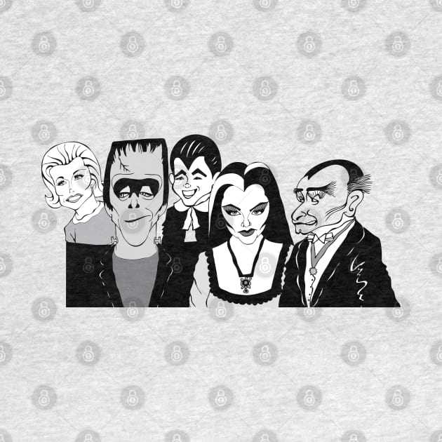 THE MUNSTERS FAN ART!! by cartoonistguy